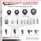 Service Caster 4 Inch Black Polyurethane 10 MM Threaded Stem Caster Set 2 Brakes SCC SCC-TS20S414-PPUB-BLK-M1015-2-PLB-2 - alternate 5